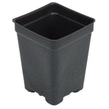 Plastic Pot Deep Vacuum 3" sq on a white background