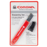Corona sharpening tool packaging on a white background