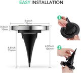 Product installation guide with measurements and step-by-step instructions on a white background