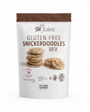 Bag of gf Jules gluten free snickerdoodles mix on a white background