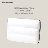Beige Stripe Outdoor Cushion Covers – 2 Pack | Neutral Patio Pillow Covers | Fits IKEA Duvholmen & Kuddarna