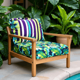 Green Banana Leaf Outdoor Seat Cushion Covers – 2 Pack | Patio Chair Replacement Covers | Fits IKEA Duvholmen