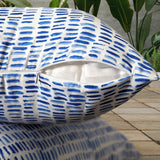 Blue Rain Outdoor Cushion Covers – 2 Pack | Coastal Patio Pillow Covers | Fits IKEA Duvholmen & Kuddarna