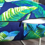 Green Banana Leaf Outdoor Cushion Covers – 2 Pack | Tropical Patio Pillow Covers | Fits IKEA Duvholmen & Kuddarna