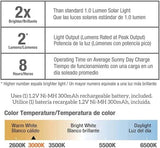 Living Accents  Black  Deck Solar Lights Powered  LED  Utility Light 4 Pack