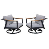 2 Nova Aluminum Swivel Rocking Chair