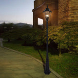SmartYard Outdoor Solar LED Lamp Post 300 Lumen 90 Inch Tall