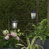 SmartYard Solar Hanging Lights 4-Pack – Dual-Use Shepherd Hook Garden Lights, 15 Lumen, White LED