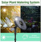 Solar Drip Irrigation System Kit, Automatic Watering System with 6 Timer Modes With 15 Heads