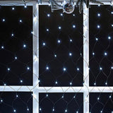 Solar Net Mesh Lights 360 LED  with Remote, 11.8Ft x 4.9Ft Fence String Light
