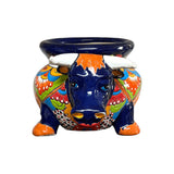 Talavera Bull Planter | Vibrant Mexican Ceramic Pottery
