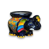 Talavera Elephant Planter | Colorful Mexican Ceramic Pot