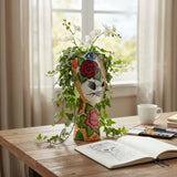 Talavera Lady Planter | Day of the Dead Face Design