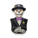 Talavera Skeleton Planter | Day of the Dead Ceramic Pot