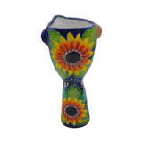 Talavera Lady Planter | Day of the Dead Face Design