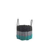 Authentic Maine Lobster Rope Storage Basket Teal, Gray, Black - FREE SHIPPING
