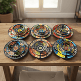 20-Piece Talavera Dinnerware Set | Floral Tableware for 6