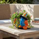 Colorful Talavera Panchito Planter | Mexican Sleeping Man Pottery
