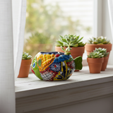 Small Talavera Fish Planter | Colorful Hand-Painted Mexican Statue Pottery