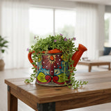 Talavera Watering Can Planter | Hand-Painted Mexican Pottery
