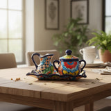 Talavera Coffee Set | 3-Piece Mexican Pottery