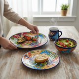 16-Piece Mexican Talavera Dinnerware Set | Handmade Talavera