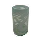 White Swirl Hand-Blown Mexican Drinking Glass | Artisan Drinkware