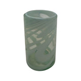 White Swirl Hand-Blown Mexican Drinking Glass | Artisan Drinkware