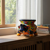 Talavera Cow Planter | Handcrafted Mexican Pottery for Home & Garden