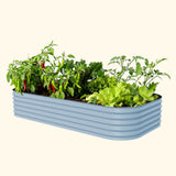 Blue Vego 17" Tall 10 In 1 Jumbo Modular Metal Raised Garden Bed Kit