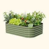 Vego 17" Tall 6 In 1 Medium Modular Metal Raised Garden Bed Kit