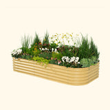 Vego 17" Tall 10 In 1 Jumbo Modular Metal Raised Garden Bed Kit