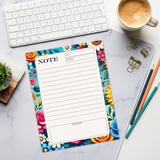 DipaliZ Flowers Daily Notepad Recycled Paper 6x9 Inches