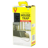 Victor electronic mouse trap packaging on a white background