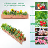 36 Inch Wooden Flower Planter Box Garden Yard Decorative Window Box Rectangular