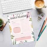 DipaliZ Flowers Daily Planner - Eco Friendly Paper