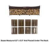 The Woodhaven 12ft Firewood Rack