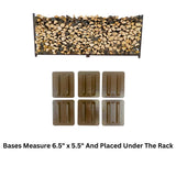 8 ft Steel Firewood Rack The Woodhaven