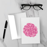 Peony Greeting Card – Blank Inside With Envelope